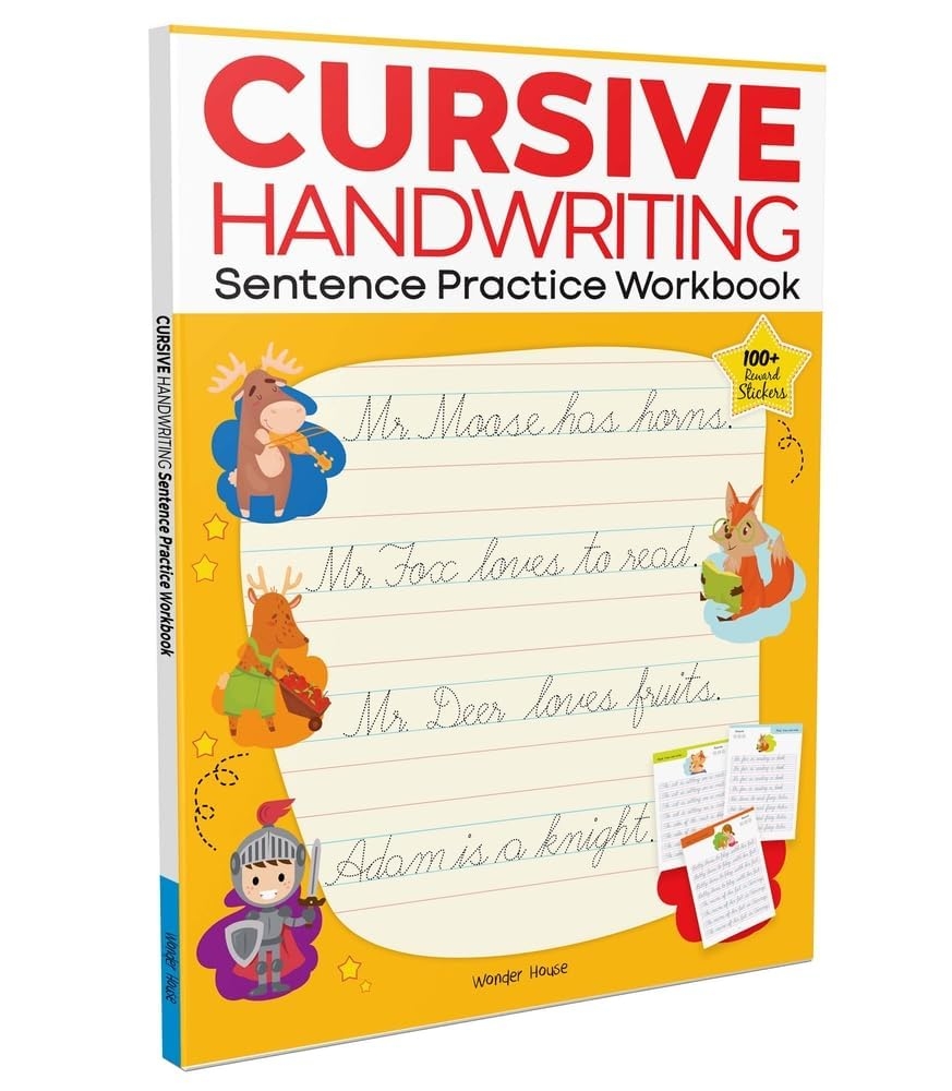 Cursive Handwriting for Kids: Sentence Workbook (Ages 6–10) | Bestseller for Fluent Handwriting | Improve Fluency, Spacing, Style & Confidence | 1 Bestseller in Handwriting | Top-Rated Cursive Workbook