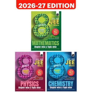 PW JEE Main 8 Years (2019-2026) PYQs Physics, Chemistry, Maths Combo Set of 3 Books